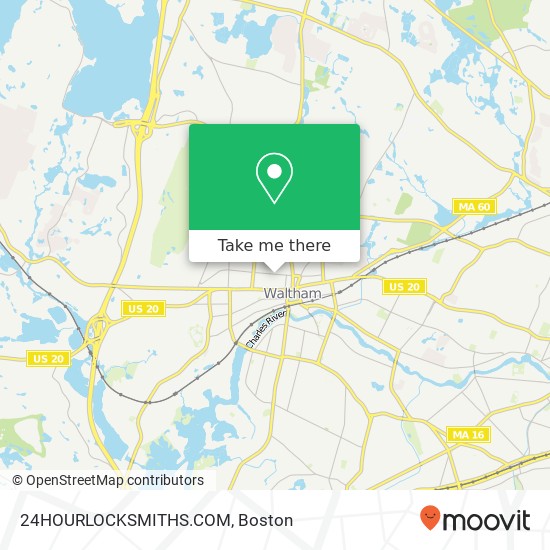 Mapa de 24HOURLOCKSMITHS.COM