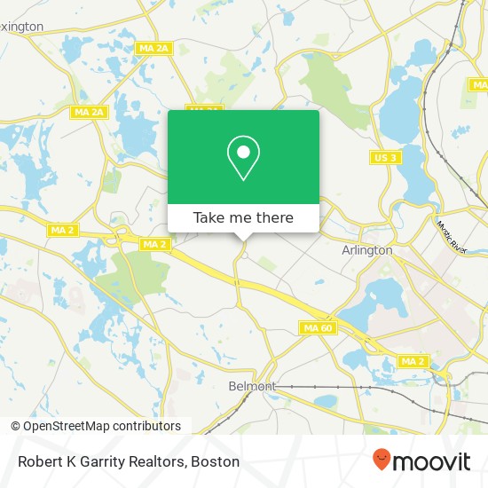 Robert K Garrity Realtors map