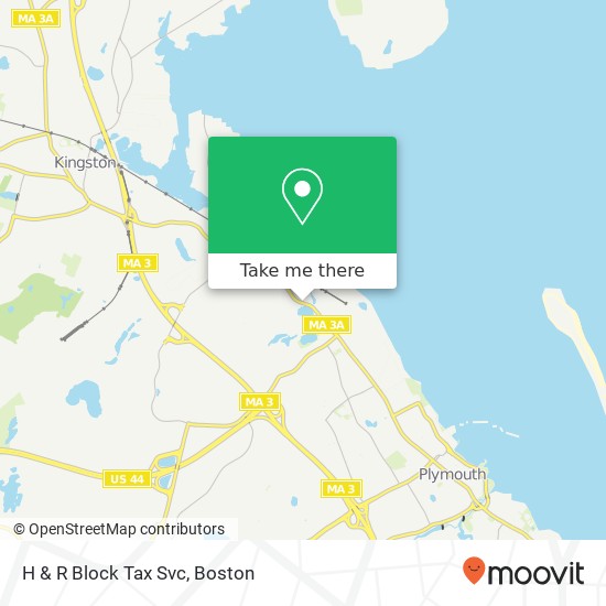 H & R Block Tax Svc map