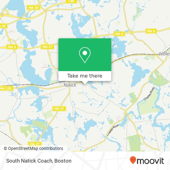 Mapa de South Natick Coach