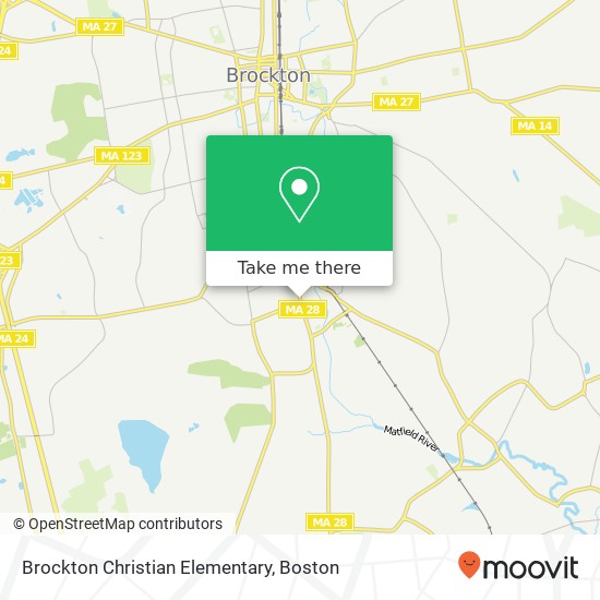 Brockton Christian Elementary map