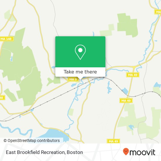 Mapa de East Brookfield Recreation