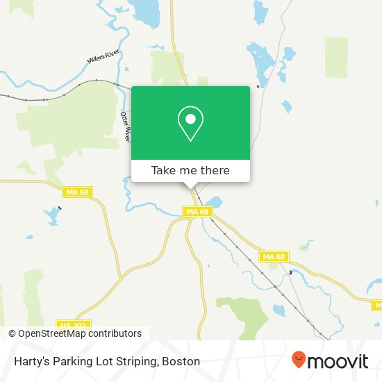 Harty's Parking Lot Striping map
