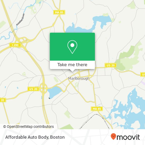 Affordable Auto Body map