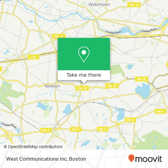 West Communications Inc map