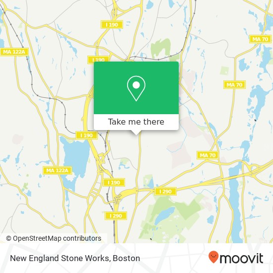 Mapa de New England Stone Works