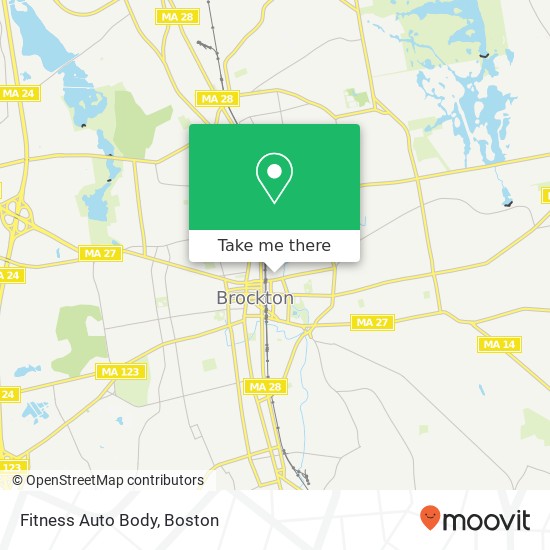 Mapa de Fitness Auto Body