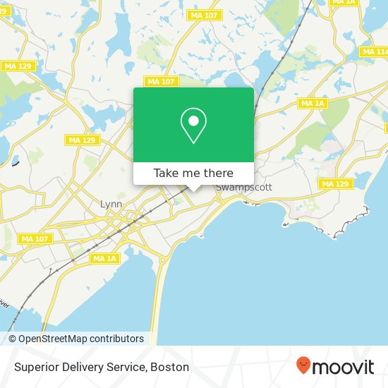 Mapa de Superior Delivery Service