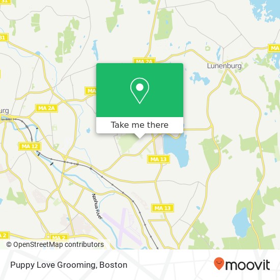 Mapa de Puppy Love Grooming