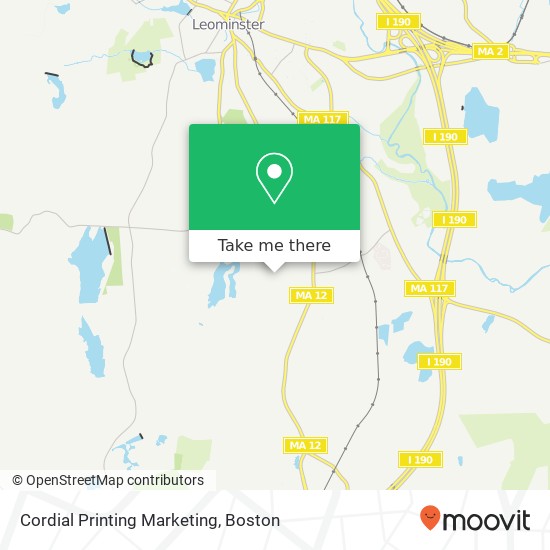 Mapa de Cordial Printing Marketing