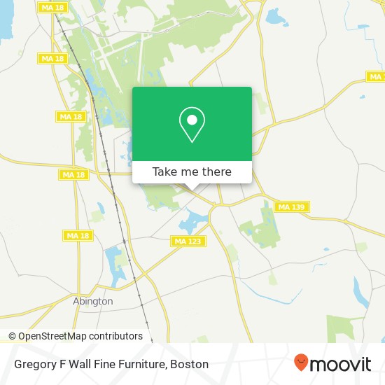 Gregory F Wall Fine Furniture map