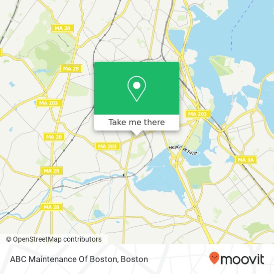 ABC Maintenance Of Boston map