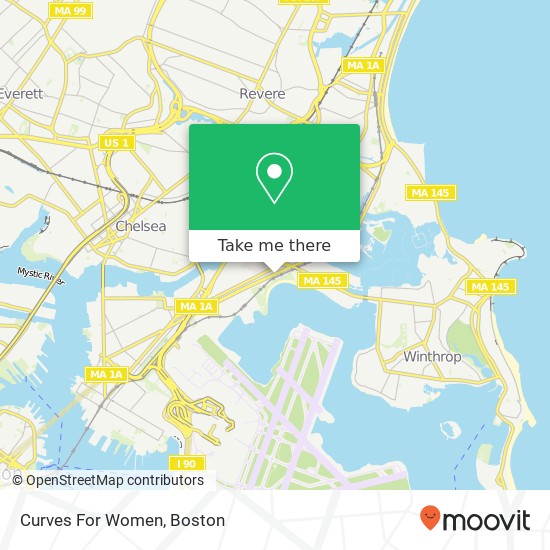 Curves For Women map