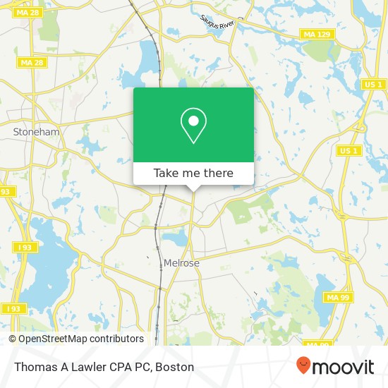 Mapa de Thomas A Lawler CPA PC