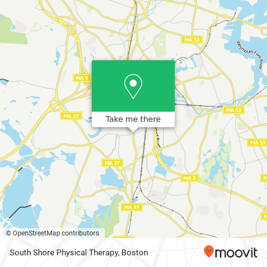 South Shore Physical Therapy map