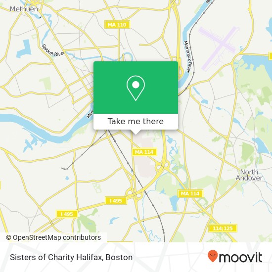 Sisters of Charity Halifax map