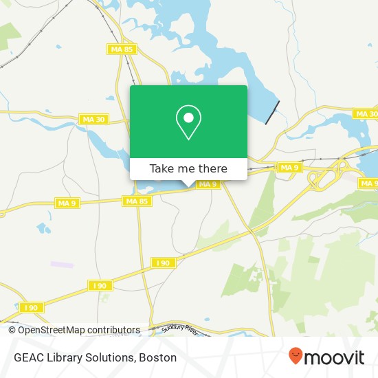 GEAC Library Solutions map