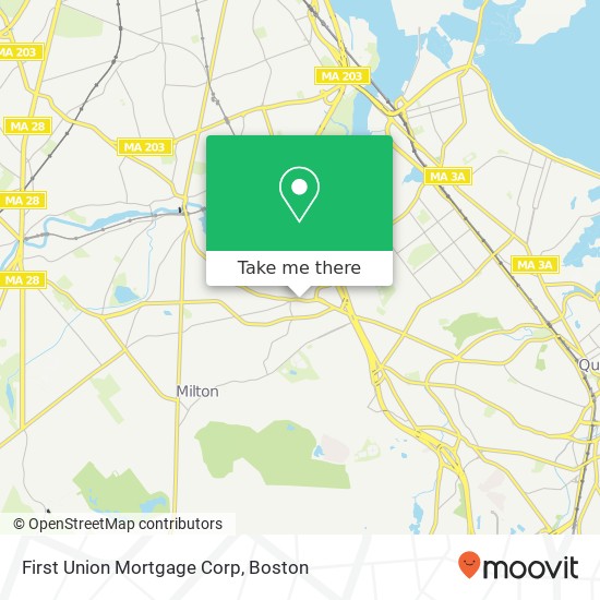First Union Mortgage Corp map