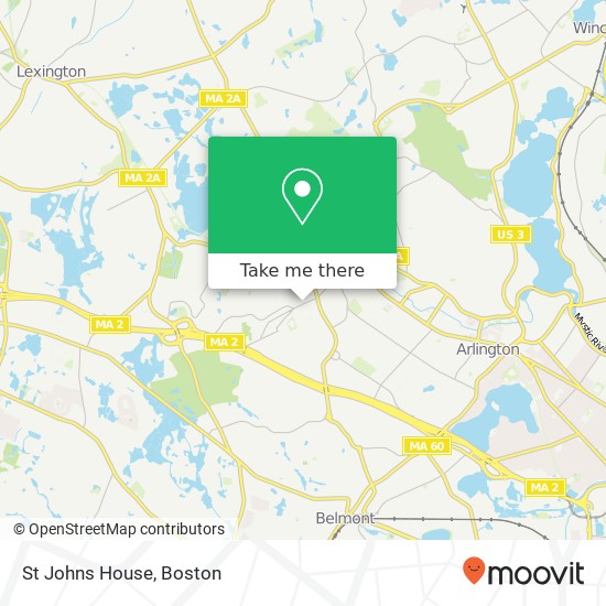 St Johns House map
