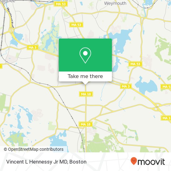 Vincent L Hennessy Jr MD map
