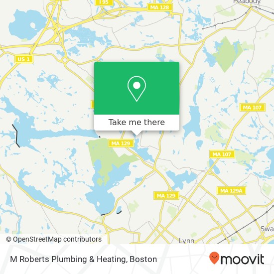 M Roberts Plumbing & Heating map