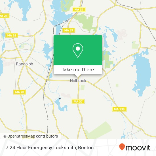 7 24 Hour Emergency Locksmith map