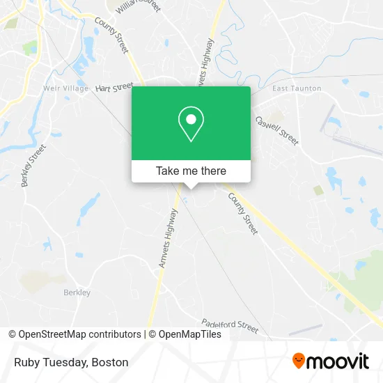 Ruby Tuesday map