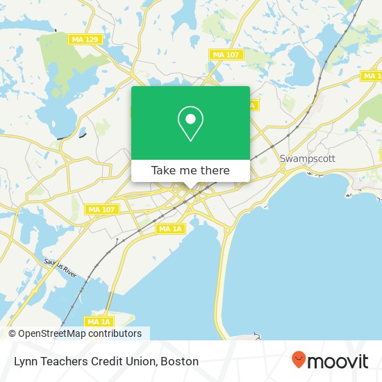 Mapa de Lynn Teachers Credit Union