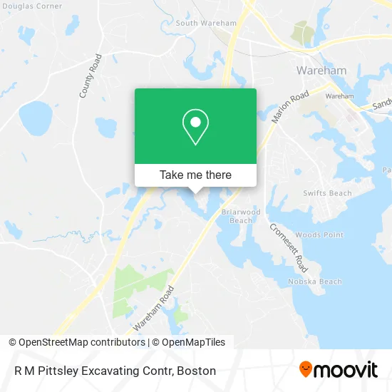 R M Pittsley Excavating Contr map