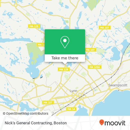 Nick's General Contracting map