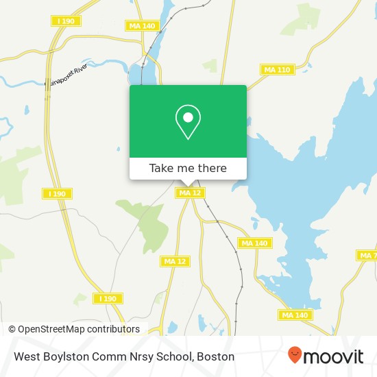 Mapa de West Boylston Comm Nrsy School