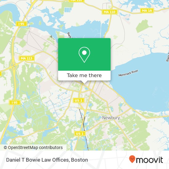 Daniel T Bowie Law Offices map