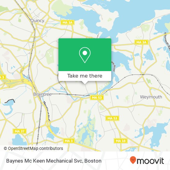 Baynes Mc Keen Mechanical Svc map