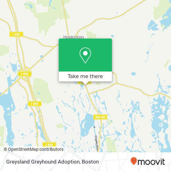 Mapa de Greysland Greyhound Adoption