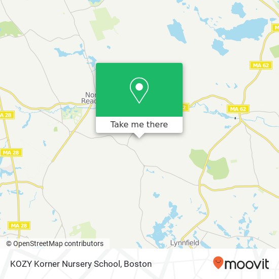 KOZY Korner Nursery School map