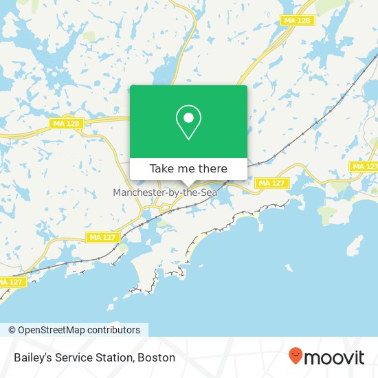 Bailey's Service Station map