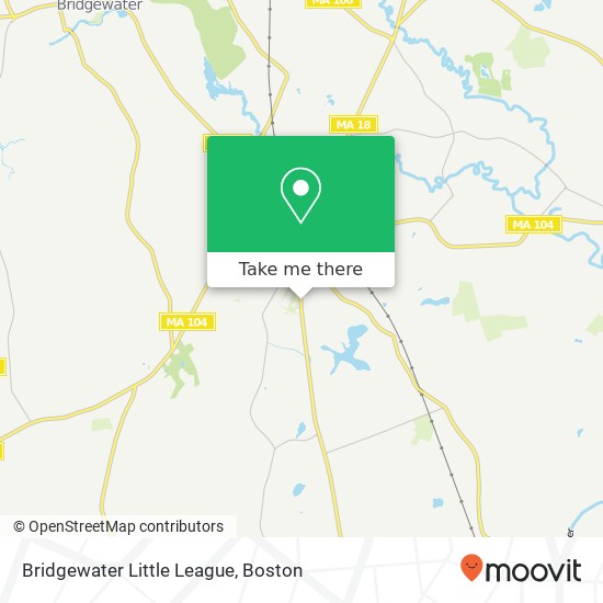 Bridgewater Little League map