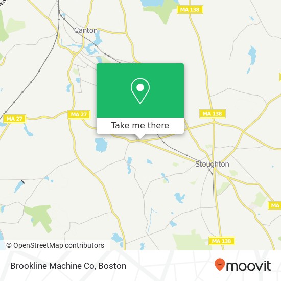 Mapa de Brookline Machine Co