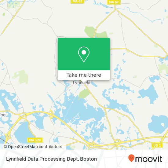 Lynnfield Data Processing Dept map