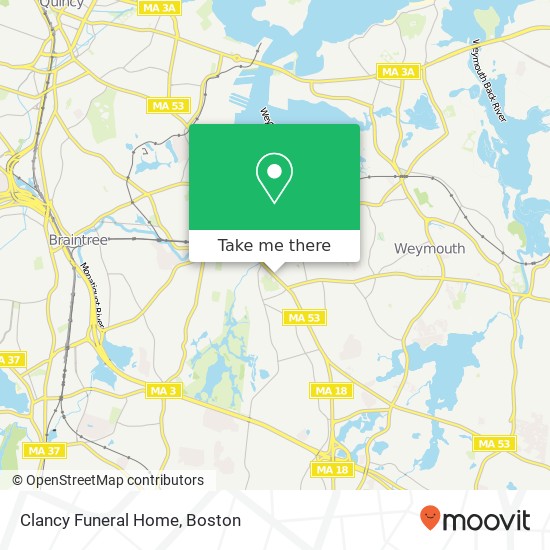 Clancy Funeral Home map