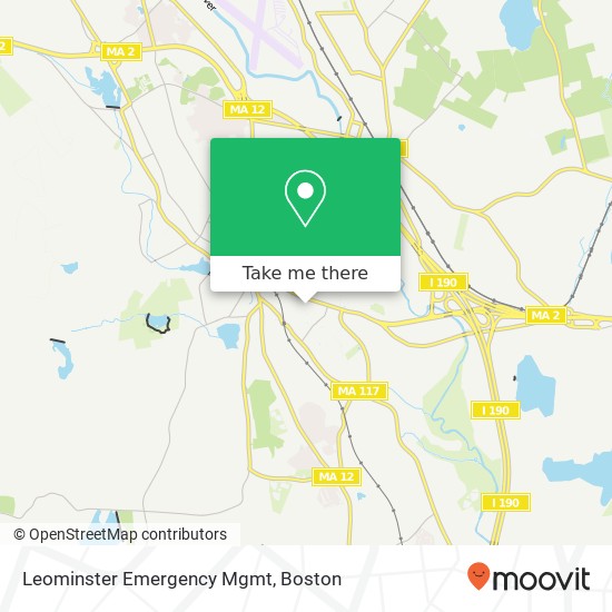 Mapa de Leominster Emergency Mgmt