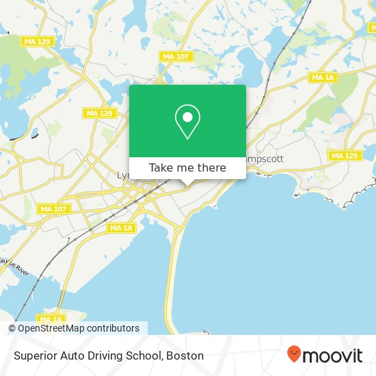 Superior Auto Driving School map