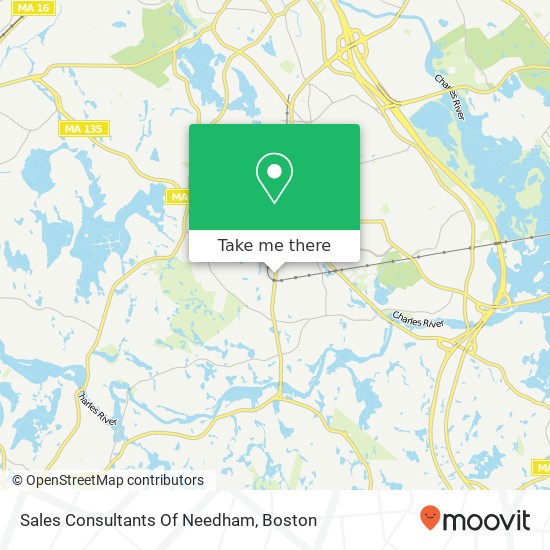 Sales Consultants Of Needham map