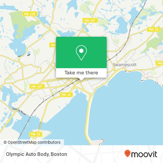 Mapa de Olympic Auto Body
