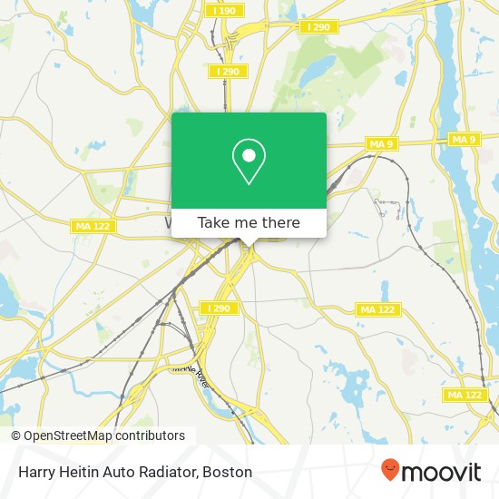 Harry Heitin Auto Radiator map