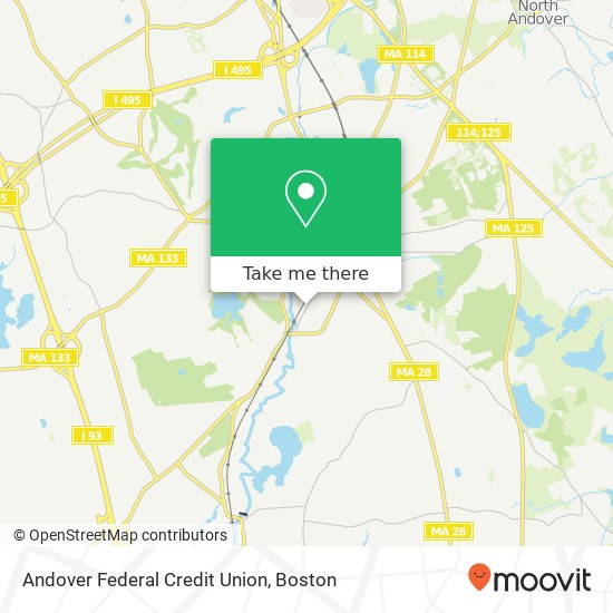 Mapa de Andover Federal Credit Union