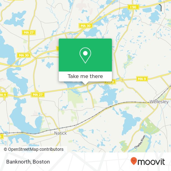 Mapa de Banknorth