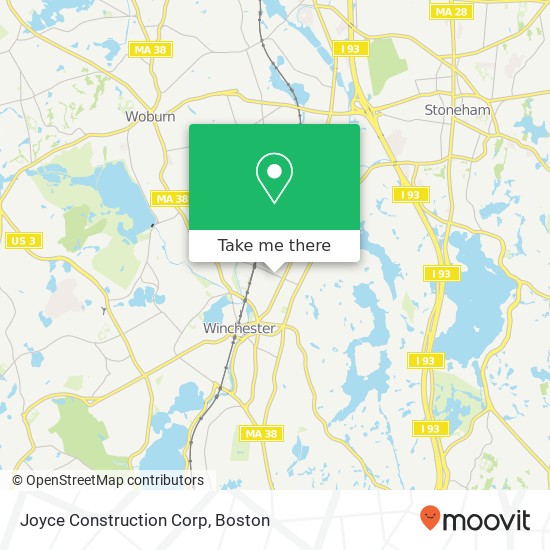 Mapa de Joyce Construction Corp