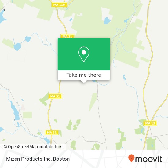 Mapa de Mizen Products Inc