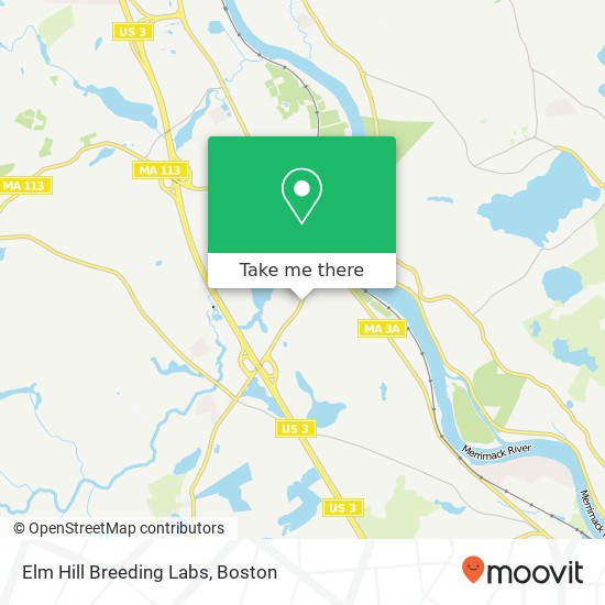 Mapa de Elm Hill Breeding Labs